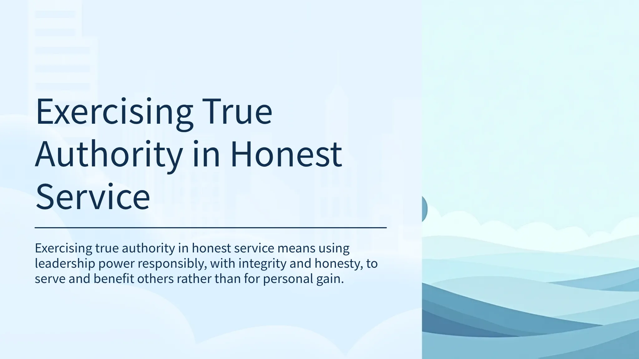 Exercise Authority Examples Exercising True Authority in...