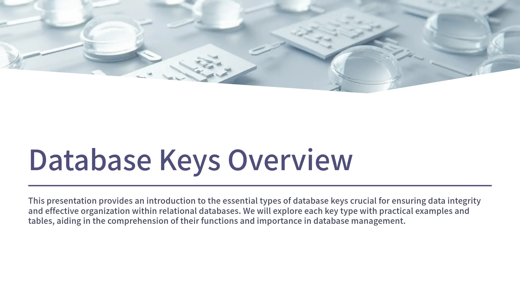 Copy of Database Keys Overview