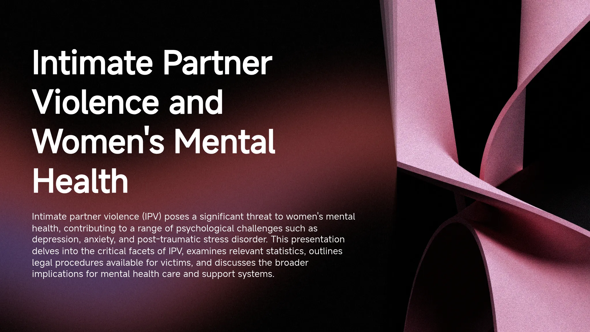 Intimate Partner Violence and...