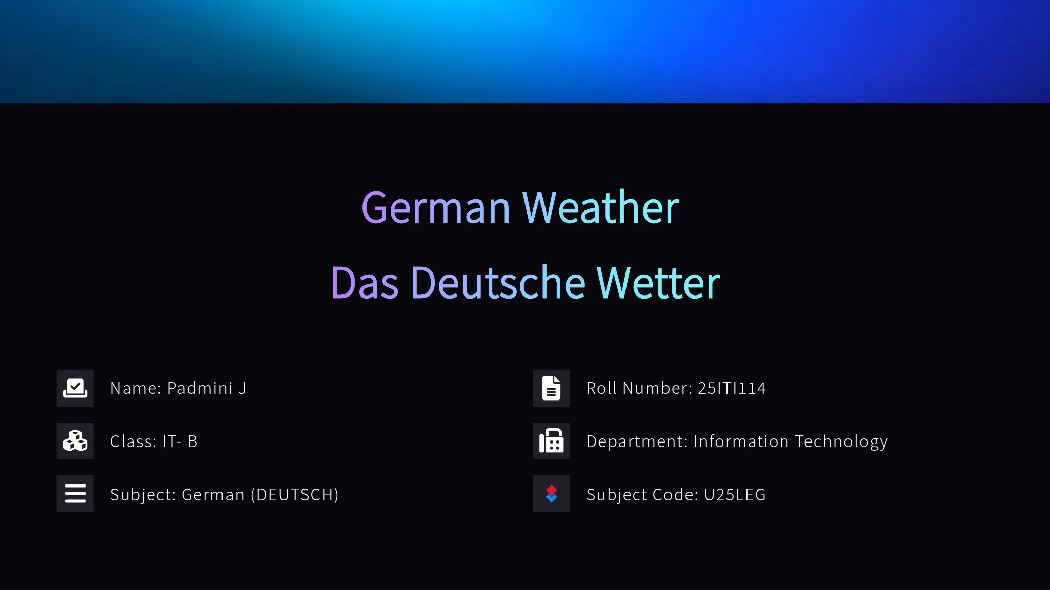 German Weather