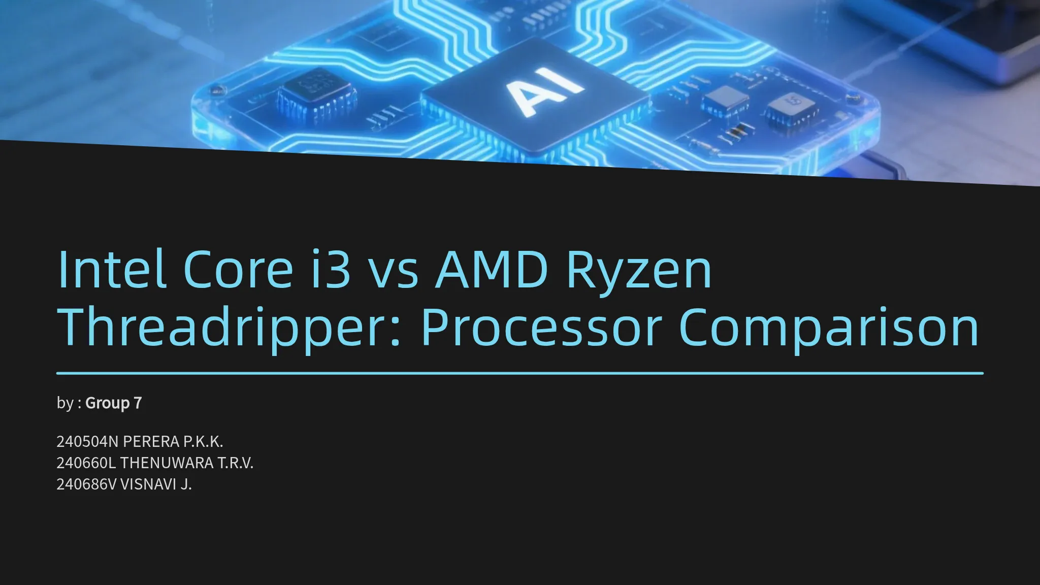 Intel Core i3 vs AMD Ryzen Threadripper: Processor Comparison