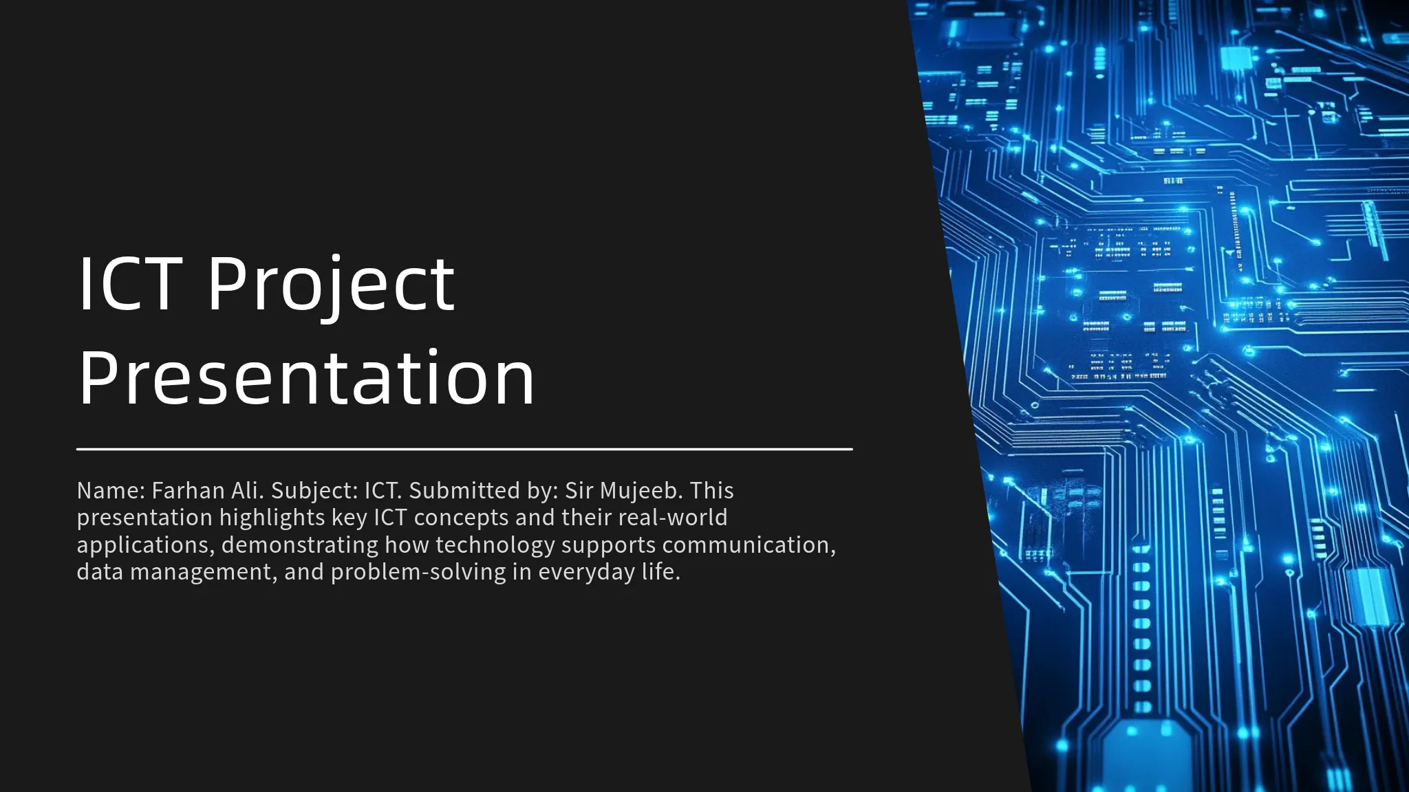 ICT Project Presentation