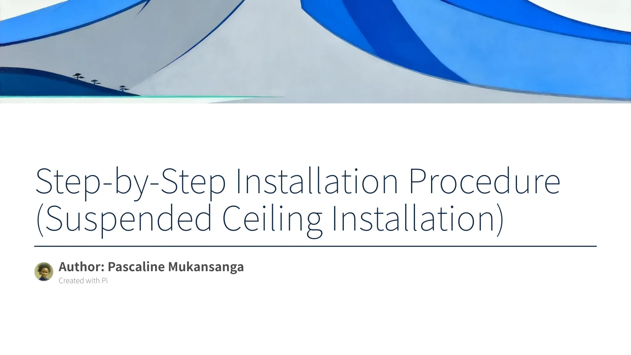 Spec Rite Ceiling Installation Step-by-Step Installation Procedure (Suspended Ceiling Instal...