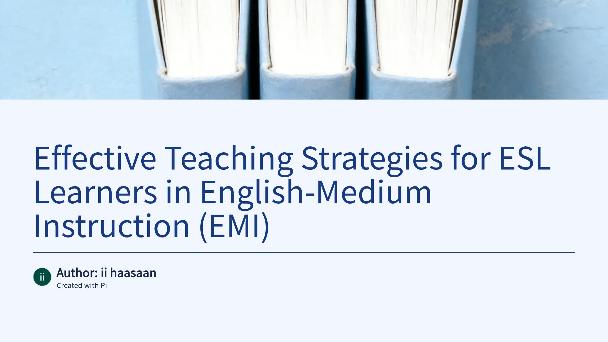 Effective Teaching Strategies for ESL Learners in English-Med...