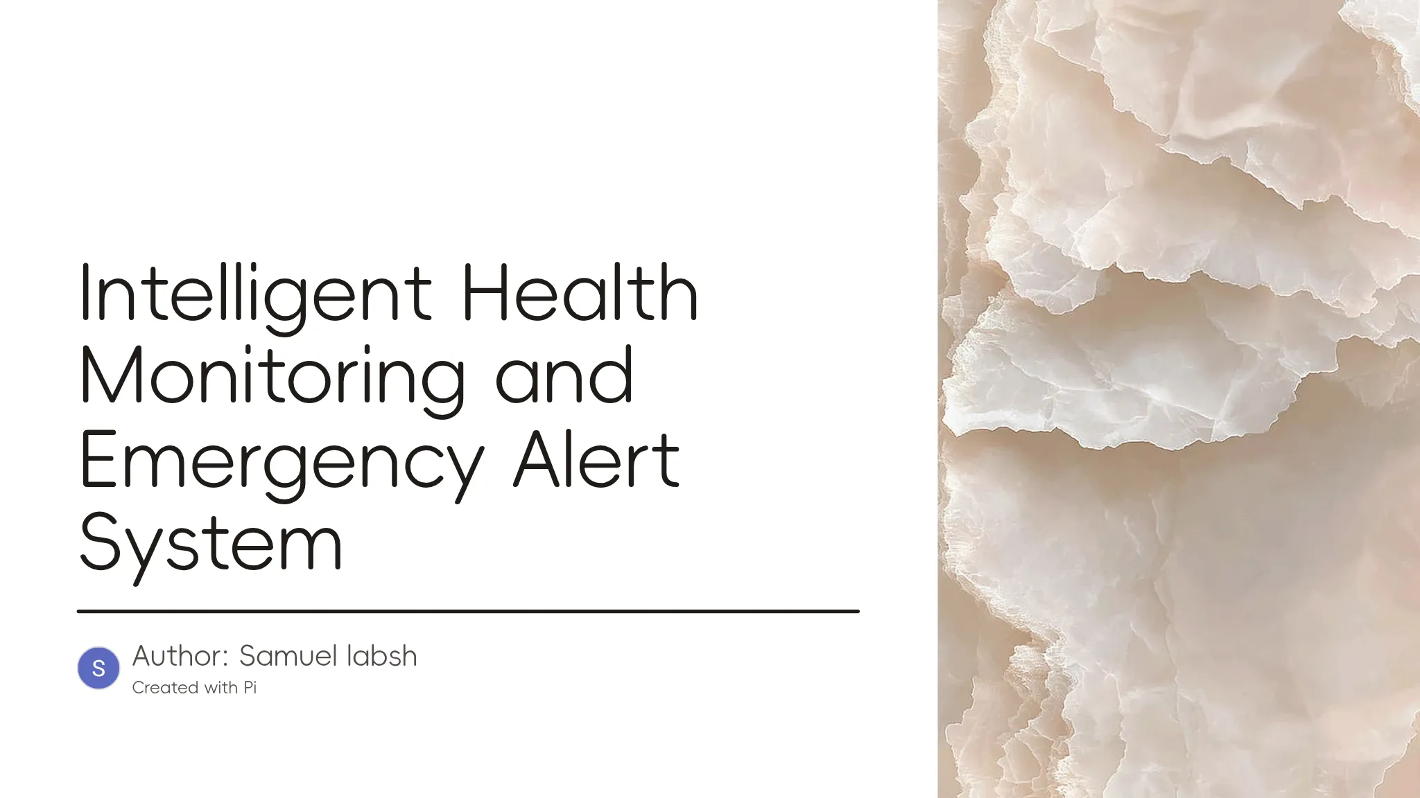 Intelligent Health Monitoring and Emergency Alert System