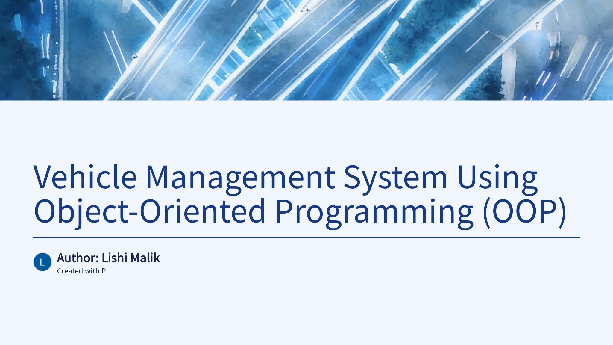Vehicle Management System Using Object-Oriented Programming