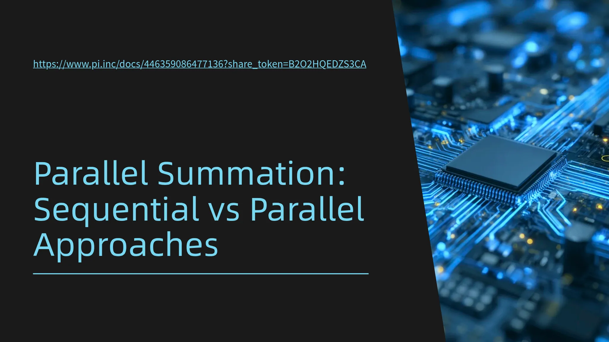 Parallel Summation: Sequential vs Parallel Approaches