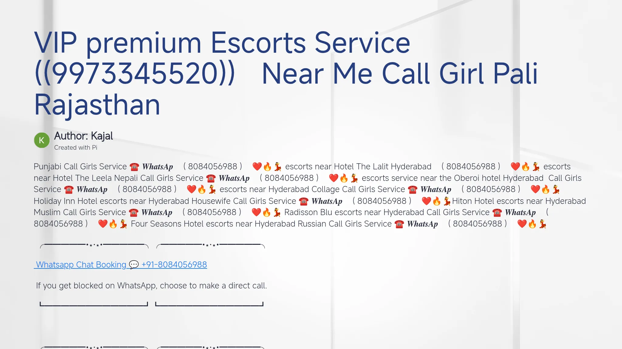 VIP premium Escorts Service ꧁((9973345520))꧂ Near Me Call Gir...