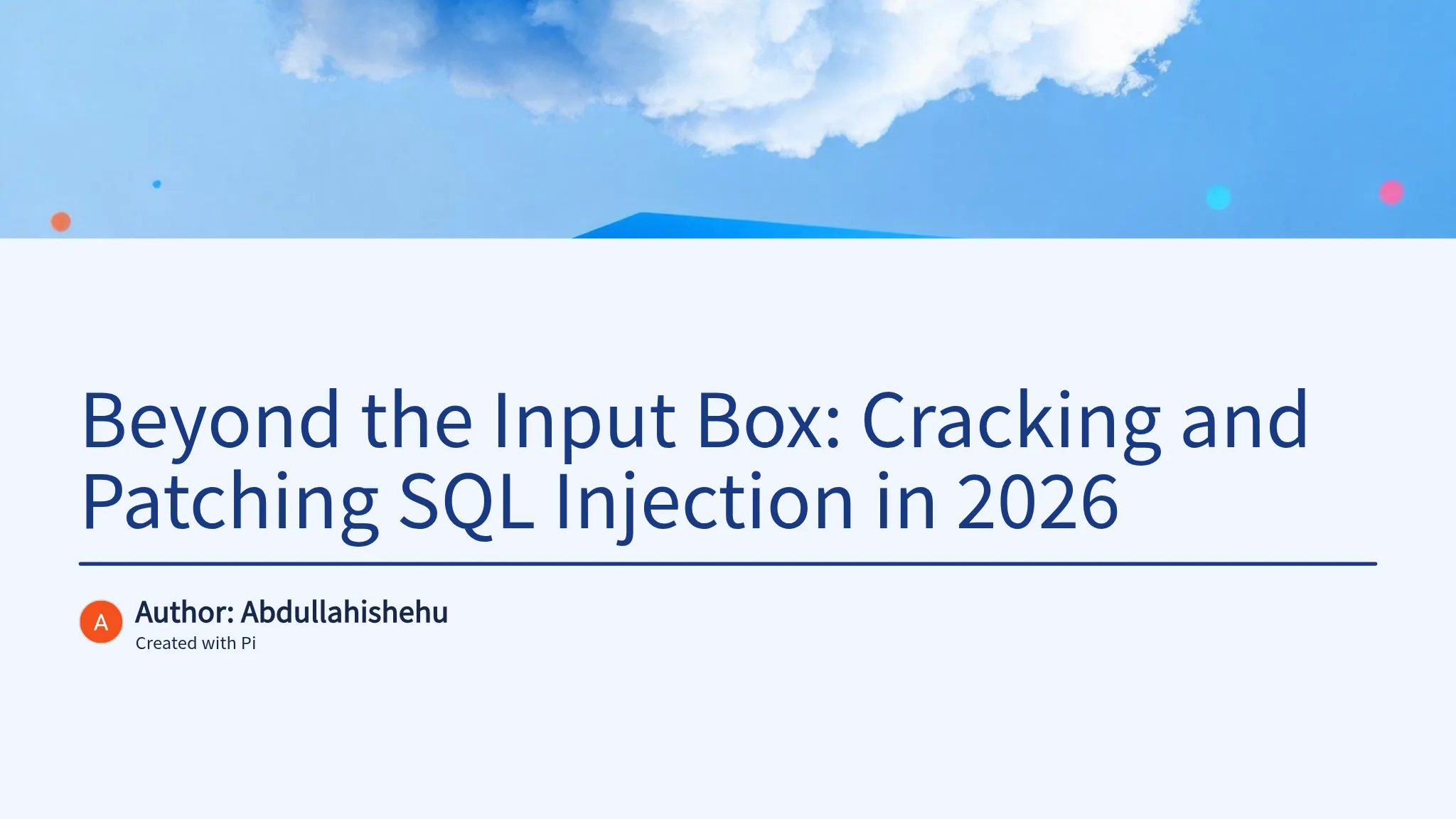 Beyond the Input Box: Cracking and Patching SQL Injection in...