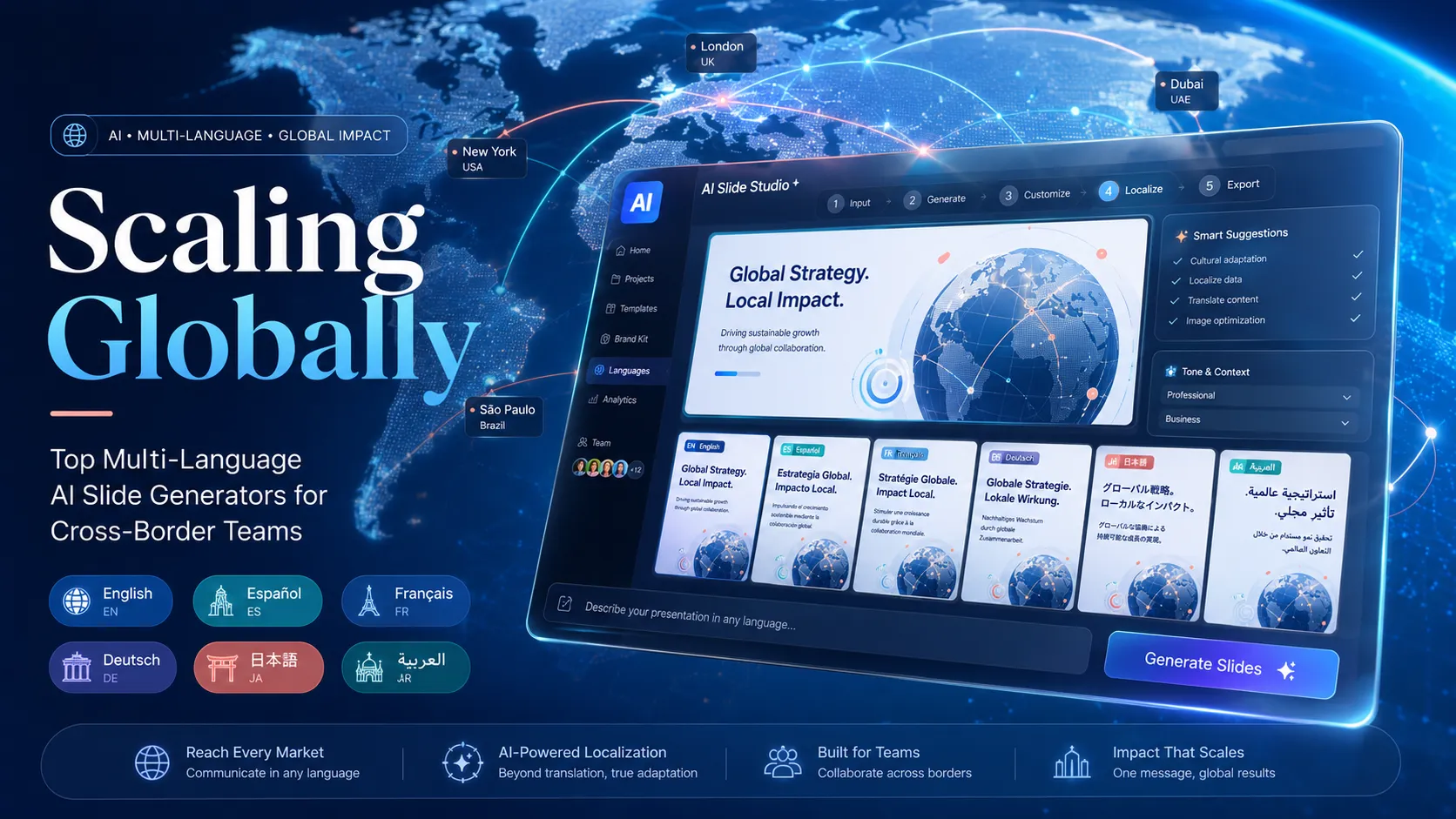Scaling Globally: Top Multi-Language AI Slide Generators for Cross-Border Teams
