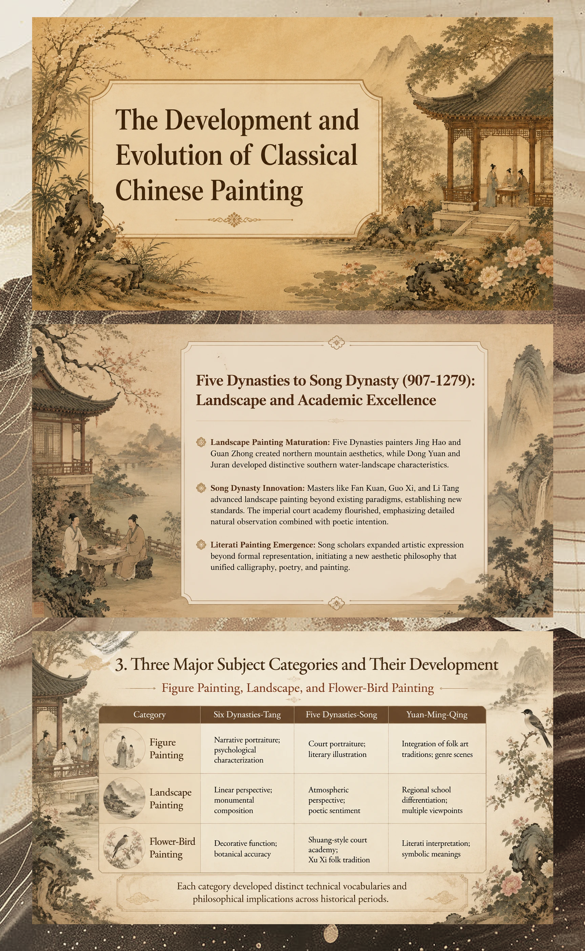 The Development and Evolution of Classical Chinese Painting
