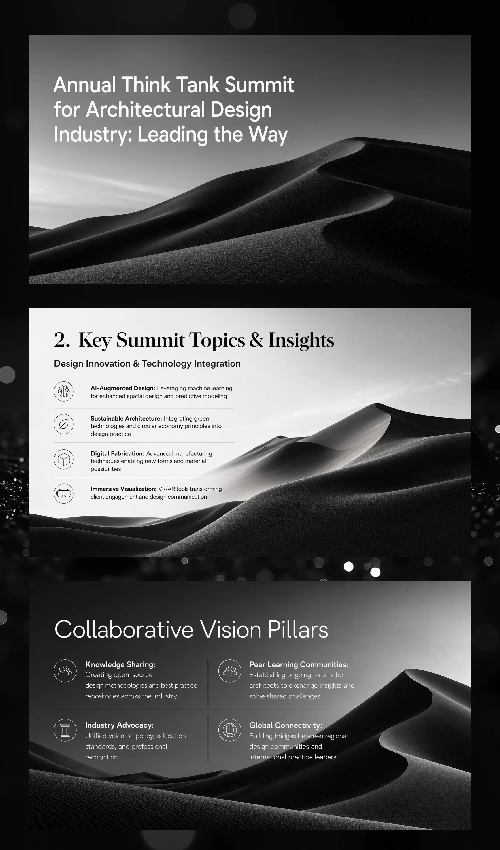 Annual Think Tank Summit for Architectural Design Industry