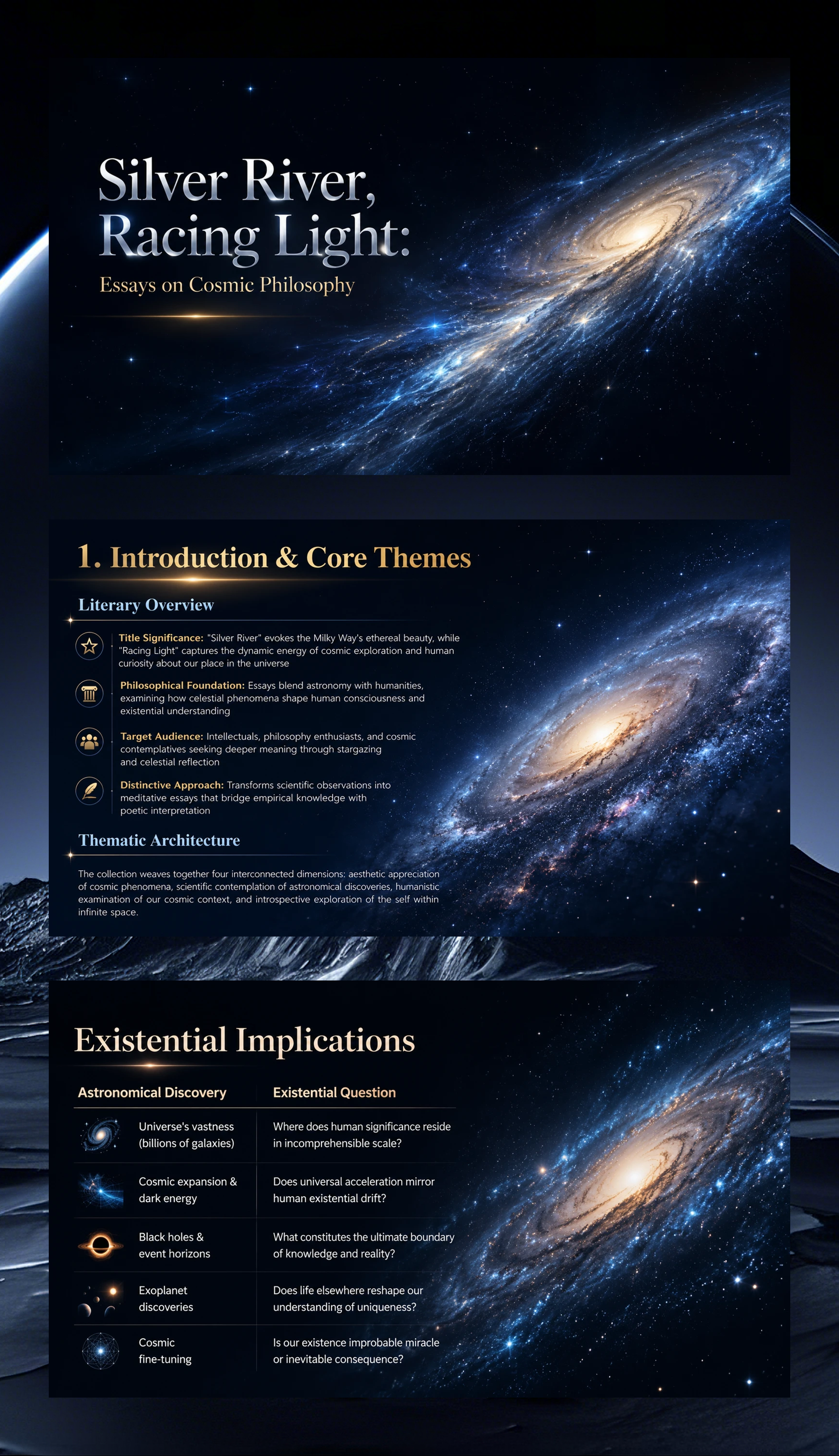 Silver River, Racing Light: Essays on Cosmic Philosophy