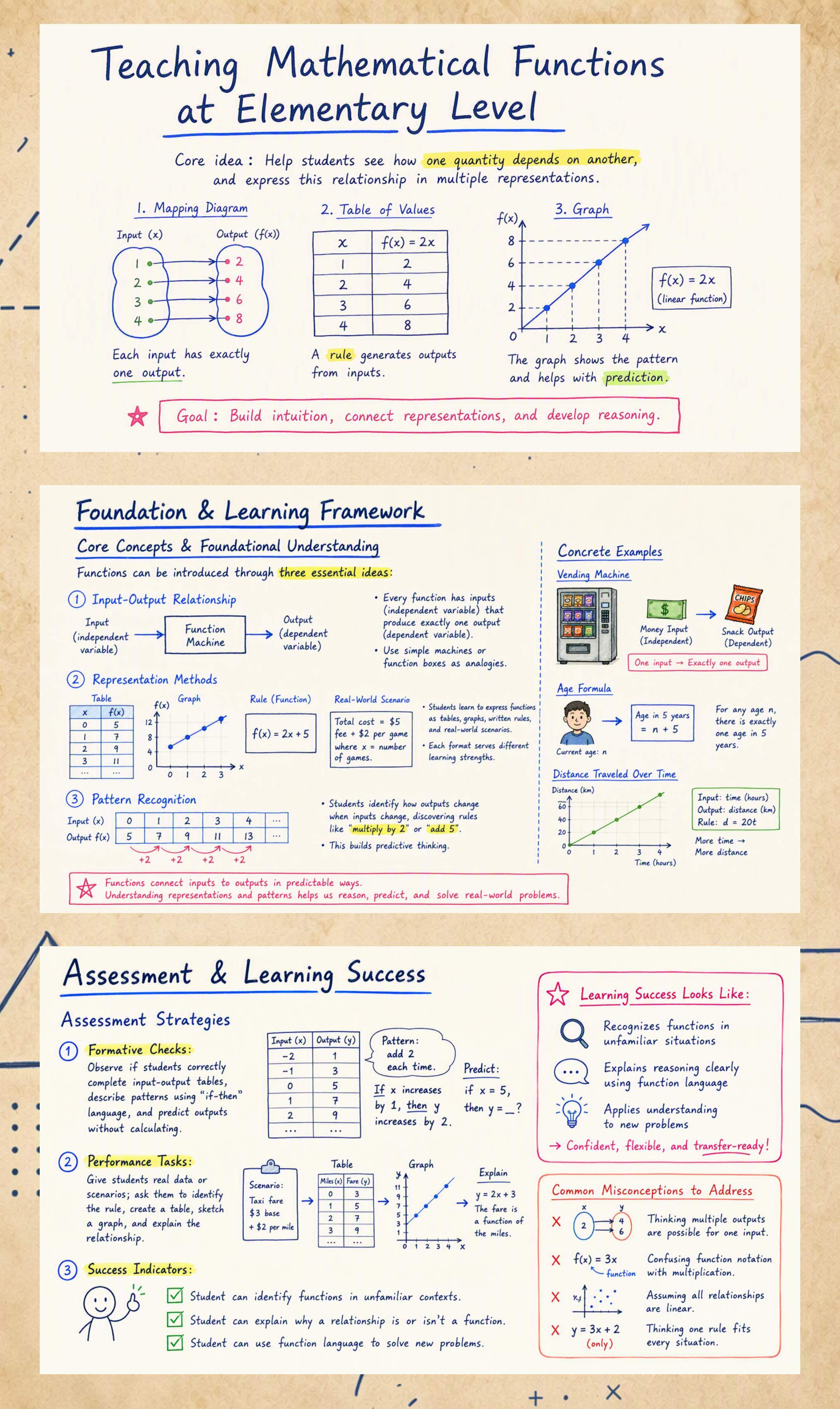 Teaching Mathematical Functions at Elementary Level