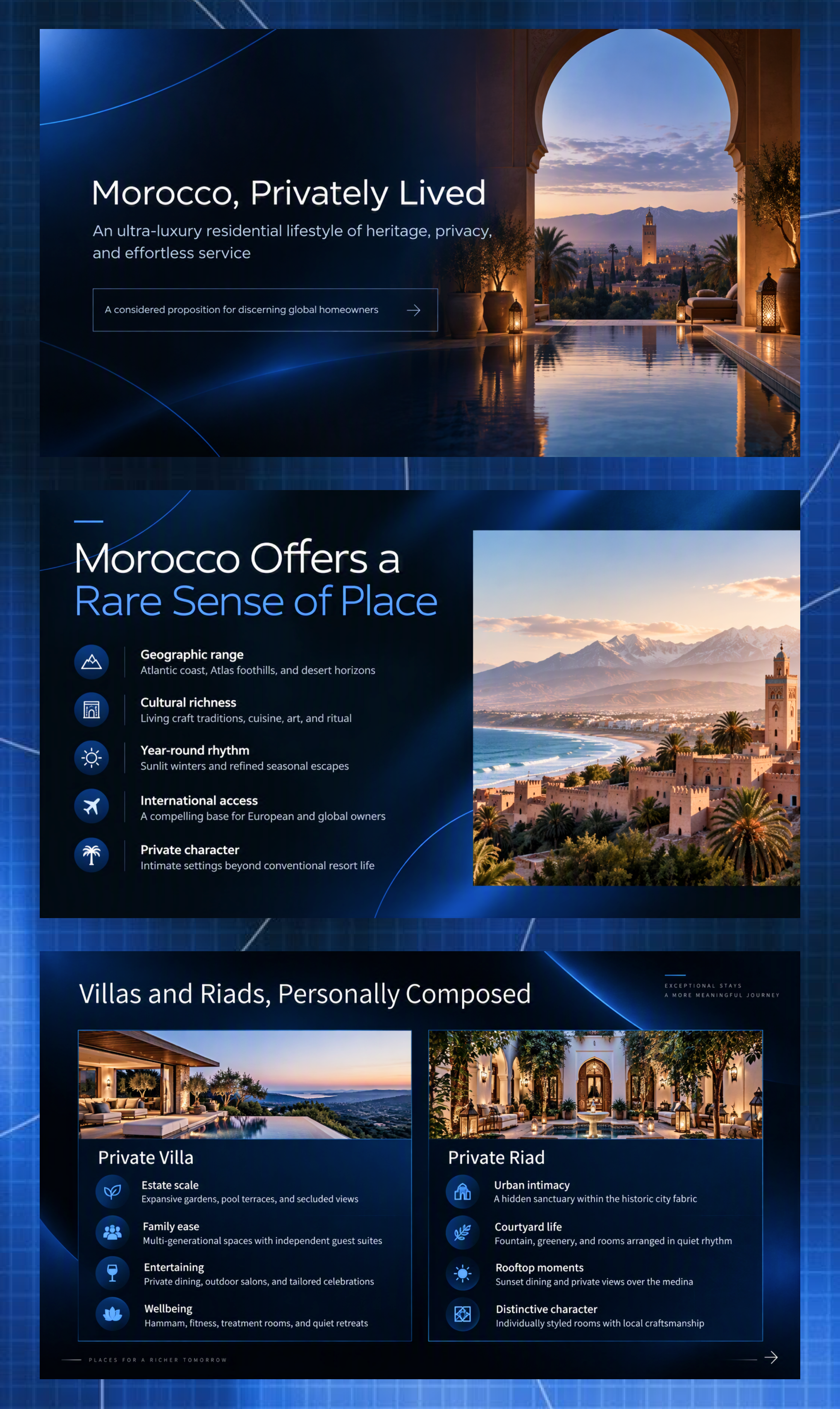Morocco, Privately Lived